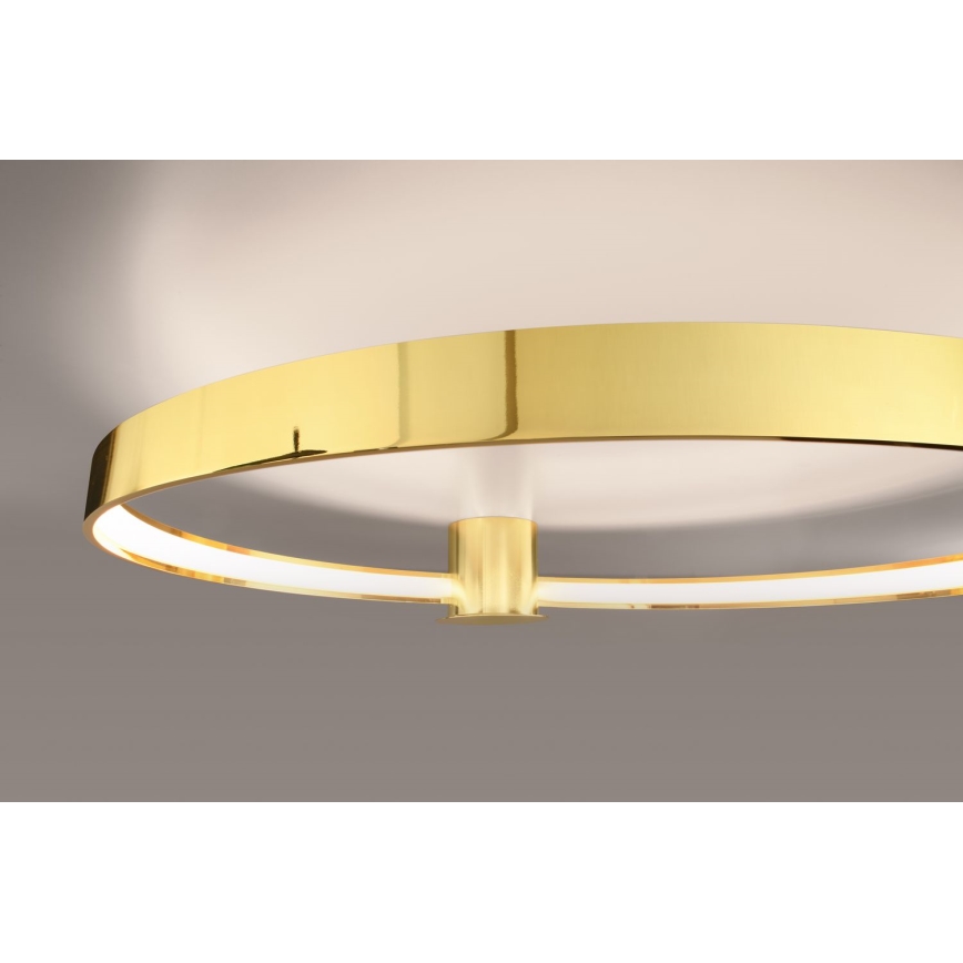 Thoro TH.252 - LED Stropna svjetiljka RIO LED/50W/230V CRI 90 3000K pr. 78 cm zlatna