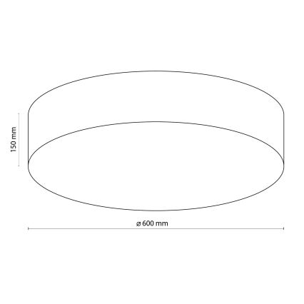 TK Lighting 1584 - Stropna svjetiljka RONDO 4xE27/15W/230V