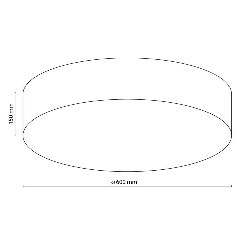 TK Lighting 1584 - Stropna svjetiljka RONDO 4xE27/15W/230V