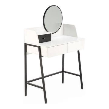 Toaletni stol AGNES 120x80 cm bijela/crna
