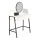 Toaletni stol AGNES 120x80 cm bijela/crna