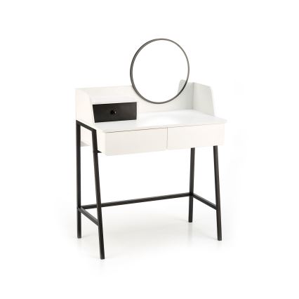 Toaletni stol AGNES 120x80 cm bijela/crna