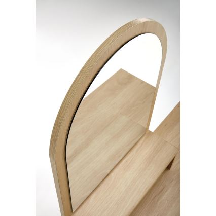 Toaletni stol CARMEN 136x104 cm bež/crna