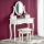 Toaletni stol SARA 80x130 cm + tabure 45x37 cm bijela