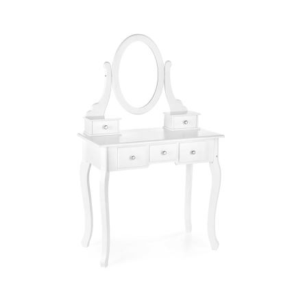 Toaletni stol SARA 80x130 cm + tabure 45x37 cm bijela