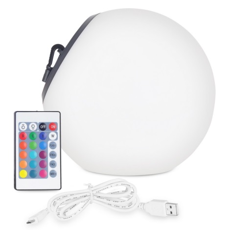 Top Light BALL RGB RC - LED RGB Prigušiva solarna svjetiljka BALL LED/1,2W/3,7V IP44 + daljinski upravljač