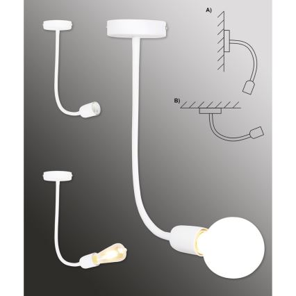 Top Light Galileo 1 B - Viseći luster 1xE27/40W/230V bijela