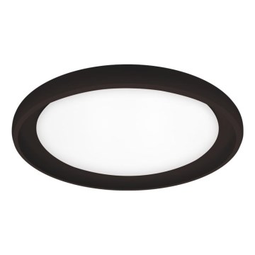 Top Light - LED Dimmabilni stropni luster SALERNO LED/60W/230V 3000-6500K promjer 60 cm crna + daljinski upravljač