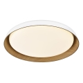 Top Light - LED Dimmabilno stropno svjetlo SATELLITE LED/48W/230V 3000-6500K promjer 53 cm bijela/smeđa + daljinski upravljač