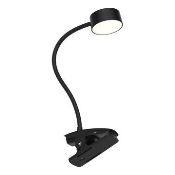 Top Light - LED dimmable lampa za stol sa kopčom BELLA LED/4,8W/5V 3000-6500K crna