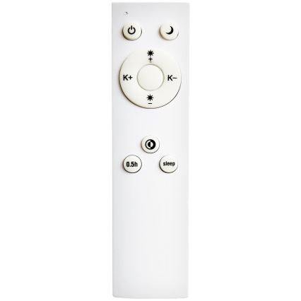 Top Light - LED Prigušiva stropna svjetiljka za kupaonicu PETAL LED/48W/230V IP44 3000-6500K pr. 48 cm crna + daljinski upravljač