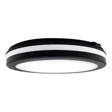 Top Light - LED kupaonska svjetiljka COMET LED/24W/230V 3000/4000/6500K IP54 promjer 30 cm crna