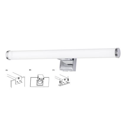 Top Light - LED kupaonska rasvjeta za ogledalo OREGON LED/7W/230V 40 cm IP44