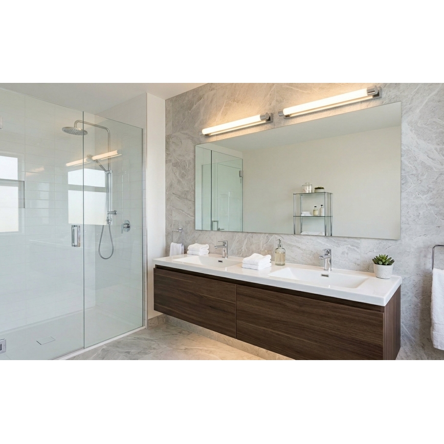 Top Light - LED Kupaonsko osvjetljenje za ogledalo TURIA LED/8W/230V 3000/4000/6500K IP44 40 cm sjajni krom