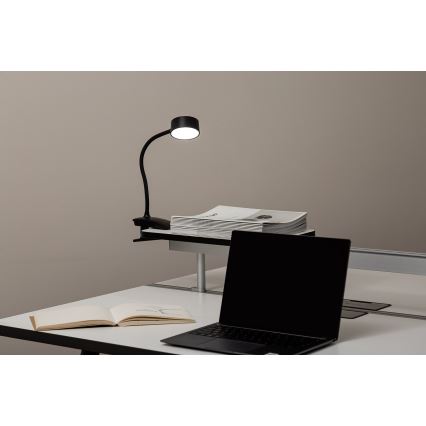 Top Light - LED dimmable lampa za stol sa kopčom BELLA LED/4,8W/5V 3000-6500K crna