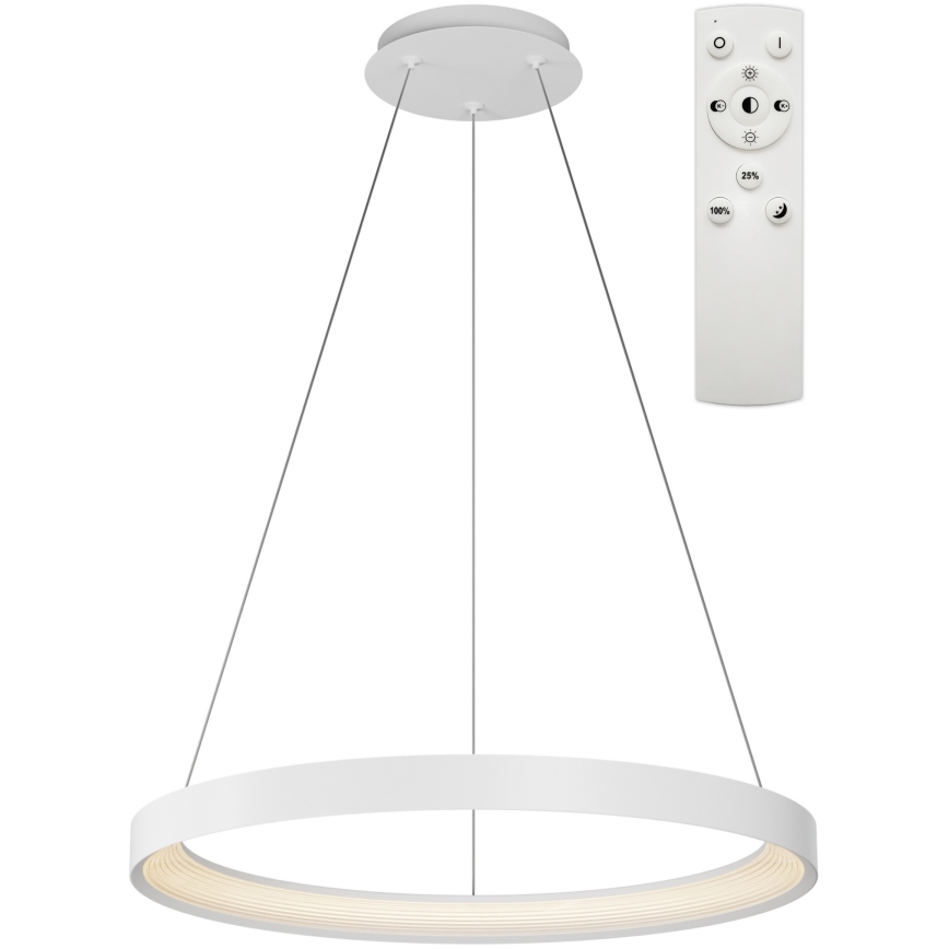 Top Light - LED Prigušivi luster na sajli ORBIT LED/40W/230V 3000-6500K pr. 50 cm bijela + daljinski upravljač