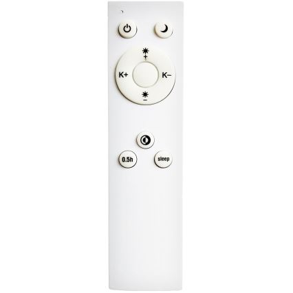 Top Light - LED Prigušivi luster na sajli REVIT LED/36W/230V 3000-6500K pr. 40 cm bijela + daljinski upravljač