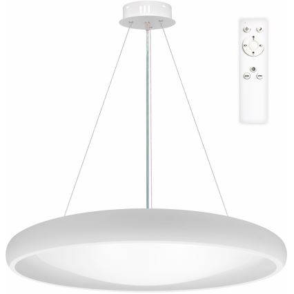 Top Light - LED Prigušivi luster na sajli SALERNO LED/60W/230V 3000-6500K pr. 60 cm bijela + daljinski upravljač