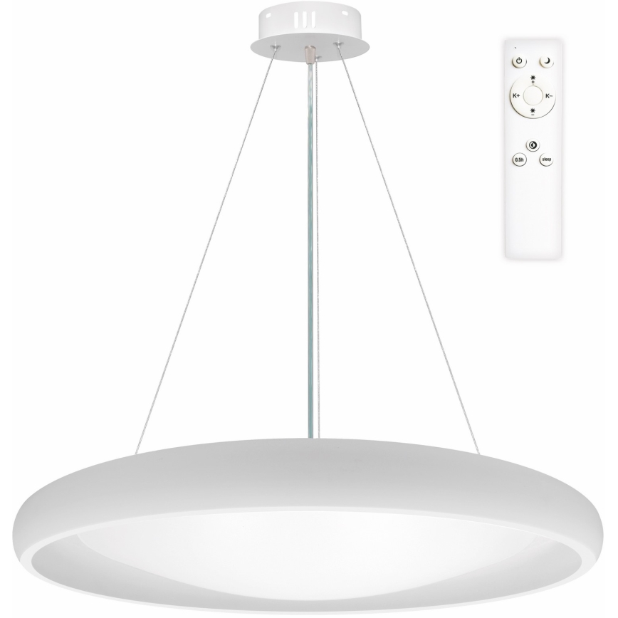 Top Light - LED Prigušivi luster na sajli SALERNO LED/60W/230V 3000-6500K pr. 60 cm bijela + daljinski upravljač