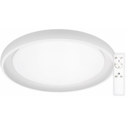 Top Light - LED Prigušiva stropna svjetiljka SALERNO LED/60W/230V 3000-6500K pr. 60 cm bijela + daljinski upravljač