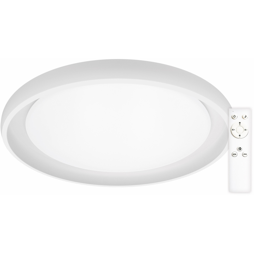 Top Light - LED Prigušiva stropna svjetiljka SALERNO LED/60W/230V 3000-6500K pr. 60 cm bijela + daljinski upravljač