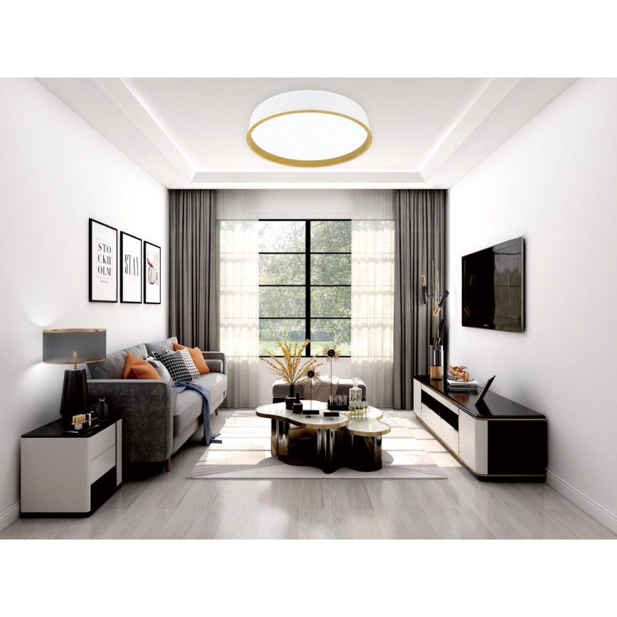 Top Light - LED Prigušiva stropna svjetiljka DEKOR LED/51W/230V pr. 50 cm 3000-6500K + daljinski upravljač