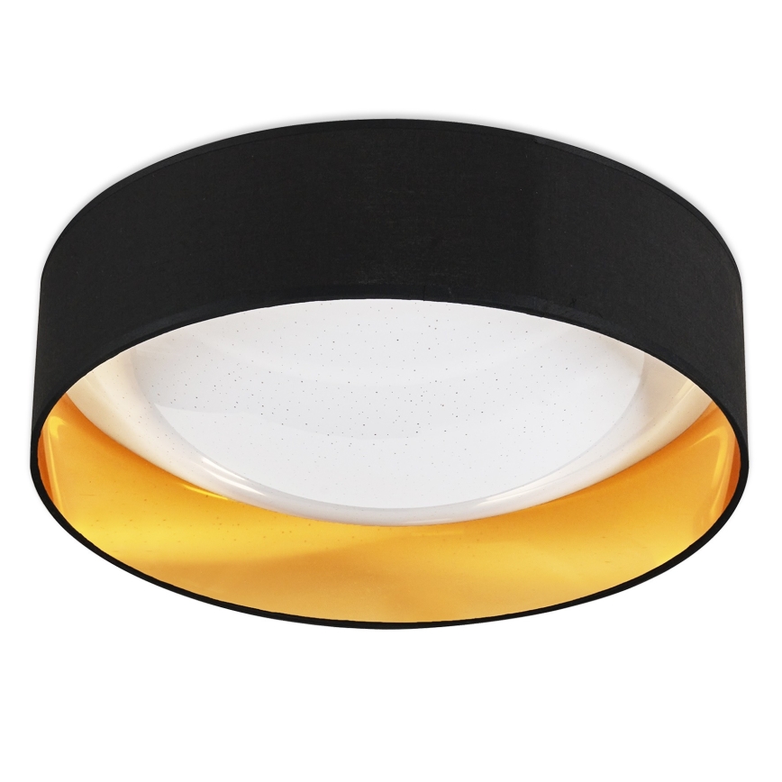 Top Light - LED Prigušiva stropna svjetiljka IVONA 40C RC LED/24W/230V + daljinski upravljač crna