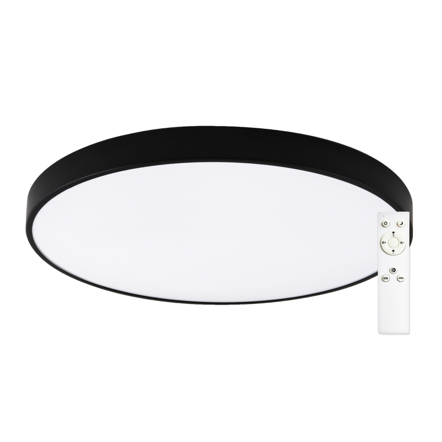 Top Light - LED stropna svjetiljka s prigušivanjem PETAL LED/60W/230V 3000-6500K Ø 59 cm crna + daljinski upravljač