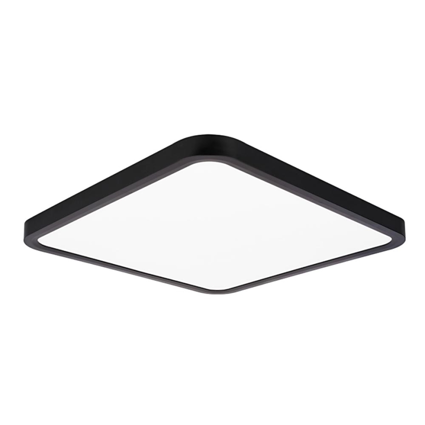 Top Light - LED Prigušiva stropna svjetiljka REVIT LED/36W/230V 3000-6500K 40x40 cm crna + daljinski upravljač