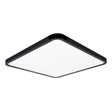 Top Light - LED Prigušiva stropna svjetiljka REVIT LED/50W/230V 3000-6500K 50x50 cm crna + daljinski upravljač