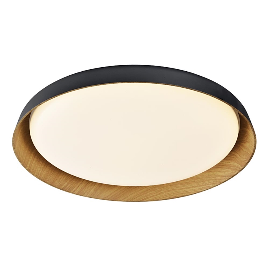 Top Light - LED Prigušiva stropna svjetiljka SATELLITE LED/48W/230V 3000-6500K pr. 53 cm crna/smeđa + daljinski upravljač