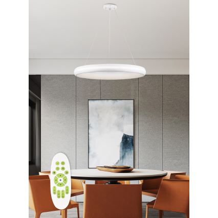 Top Light - LED Prigušivi luster na sajli FUTURA LED/60W/230V bijela + daljinski upravljač