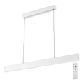 Top Light - LED Prigušivi luster na sajli LINE LED/30W/230V bijela + daljinski upravljač