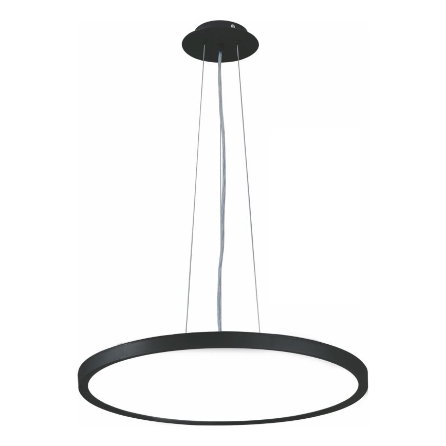 Top Light - LED Prigušivi luster na sajli REVIT LED/50W/230V 3000-6500K pr. 60 cm crna + daljinski upravljač