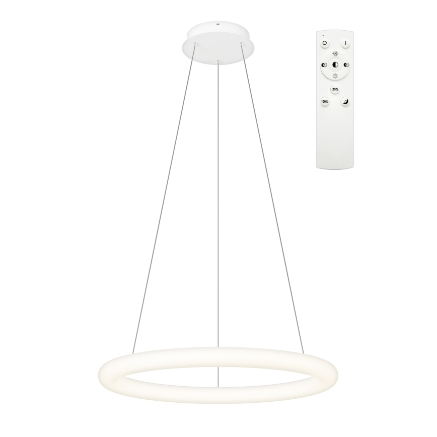 Top Light - LED luster s mogućnošću prigušivanja na užetu RINGO LED/40W/230V 3000-6500K bijela + daljinski upravljač