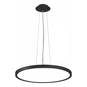 Top Light - LED prigušivi luster na užetu REVIT LED/50W/230V 3000-6500K promjer 60 cm crna + daljinski upravljač