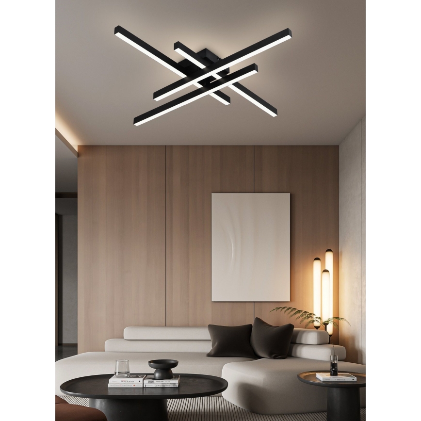 Top Light - LED Prigušivi nadgradni luster CROSS LED/50W/230V 3000-6500K + daljinski upravljač