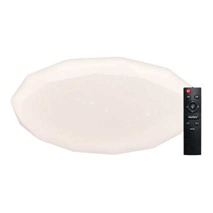 Top Light - LED prigušivo kupaonsko stropno svjetlo SPARKLE LED/60W/230V 3000-6500K IP44 Ø 49 cm bijela + daljinski upravljač