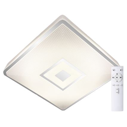 Top Light - LED RGB Prigušiva stropna svjetiljka RAINBOW LED/24W/230V uglast + daljinski upravljač