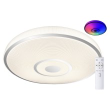 Top Light - LED RGB Prigušiva stropna svjetiljka RAINBOW LED/24W/230V okrugli + daljinski upravljač