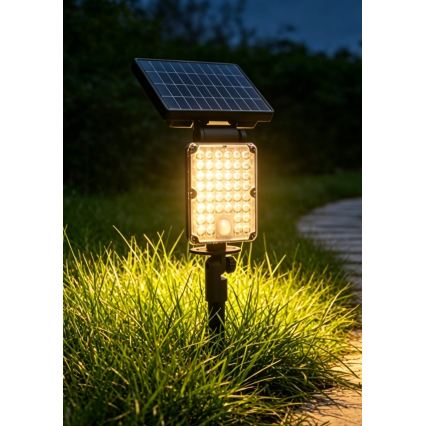 Top Light - LED solarna svjetiljka sa senzorom 3u1 ZENITH LED/10W/3,7V 3000/4000/6500K IP54 2400 mAh