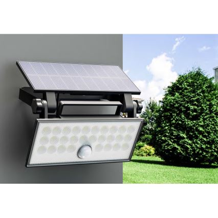 Top Light - LED Solarni zidni reflektor sa senzorom HELEON PRO LED/8W/3,7V IP65 4000K