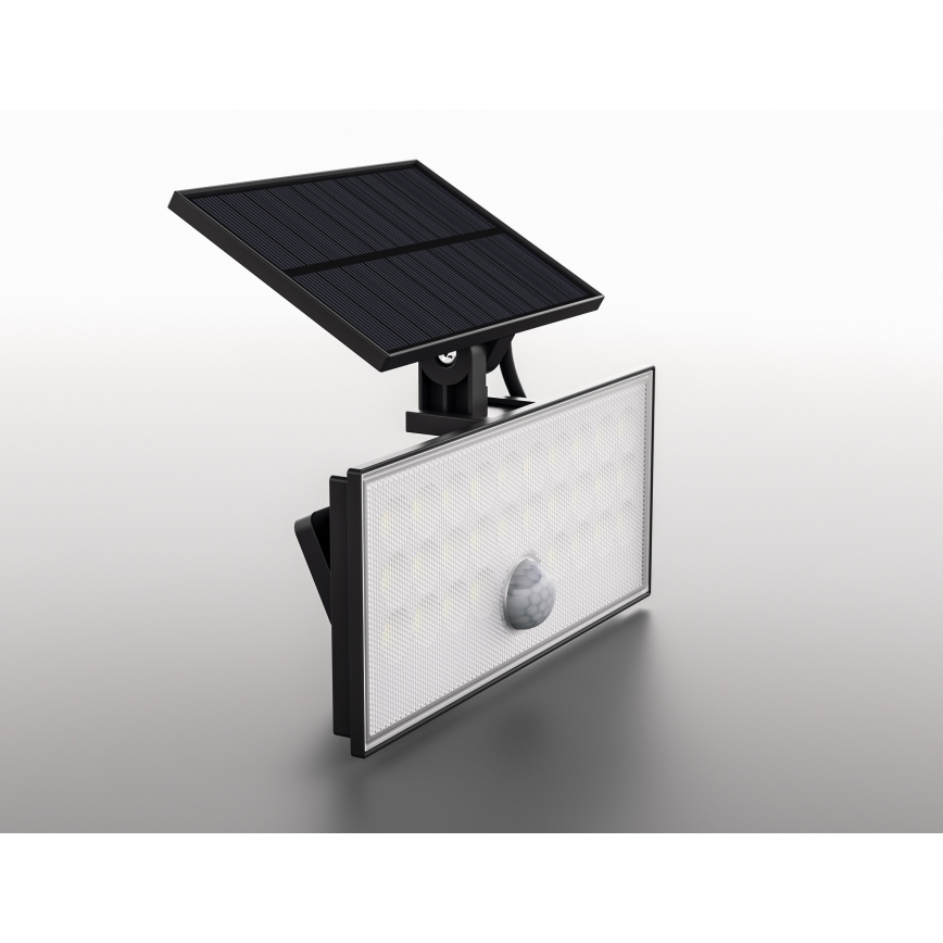 Top Light - LED solarni zidni reflektor sa senzorom HELEON VARIO LED/8W/3,7V IP65 4000K 2200 mAh + daljinski upravljač