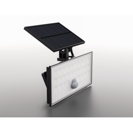 Top Light - LED Solarni zidni reflektor sa senzorom HELEON VARIO LED/8W/3,7V IP65 4000K + daljinski upravljač