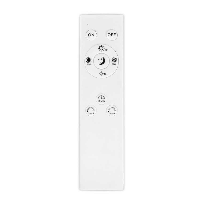 Top Light - LED prigušivo stropno nadgradno/viseće svjetilo OVAL LED/36W/230V 3000-6500K crna + daljinski upravljač