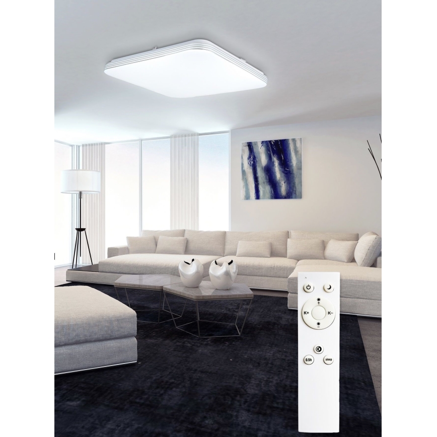Top Light - LED stropna svjetiljka s prigušivanjem OCEAN LED/36W/230V 3000-6500K + daljinski upravljač