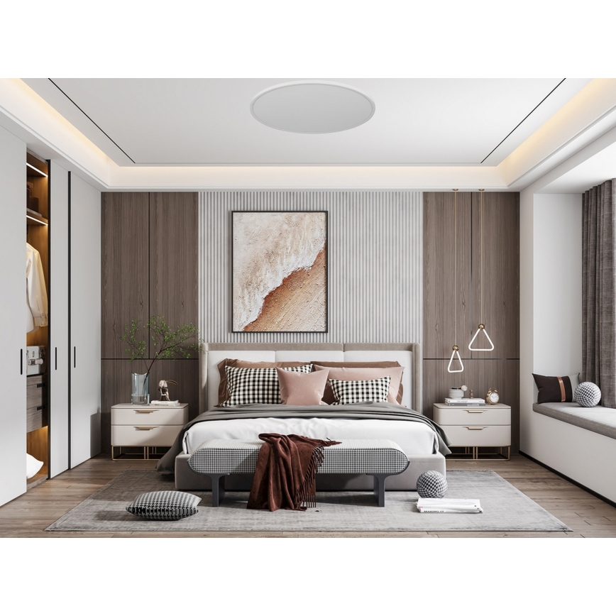 Top Light - LED Stropna svjetiljka REVIT LED/24W/230V 3000/4000/6500K pr. 30 cm bijela