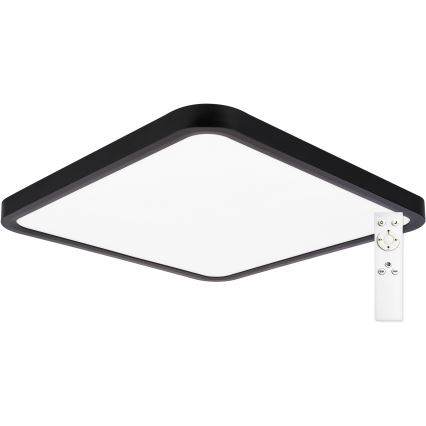 Top Light - LED Prigušiva stropna svjetiljka REVIT LED/36W/230V 3000-6500K 40x40 cm crna + daljinski upravljač