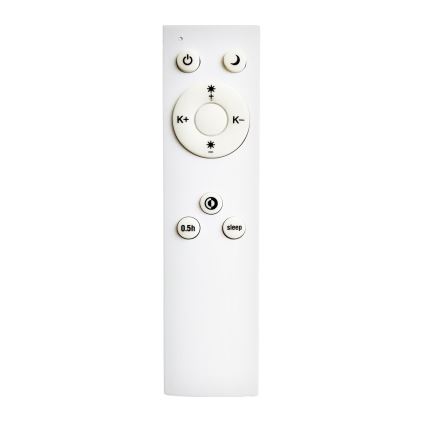 Top Light - LED Prigušiva stropna svjetiljka REVIT LED/50W/230V 3000-6500K 50x50 cm crna + daljinski upravljač