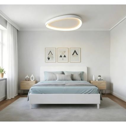 Top Light - LED stropno svjetlo s prigušivanjem ECLIPSE LED/55W/230V 3000-6500K pr. 60 cm bijela + daljinski upravljač